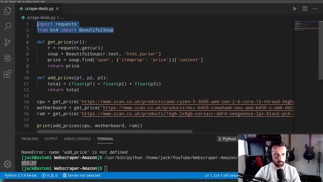 Find the best prices for stuff with Python web scraping смотреть онлайн