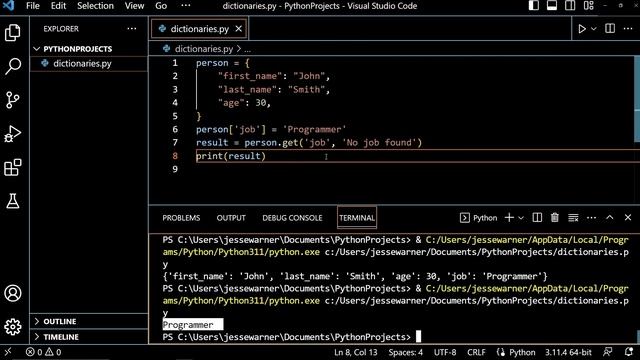 Retrieve and update dictionary values in #Python | #learnpython #pythontutorial смотреть онлайн