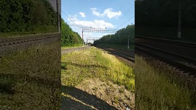 грузовой состав из 4 вагонов на павелецком направлении эд4м на домодедово смотреть онлайн