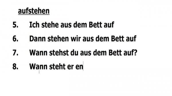 Немецкий язык по плейлистам для учивших, но забывших. Урок 1.12 #aufwachen #aufstehen #duschen_sich
