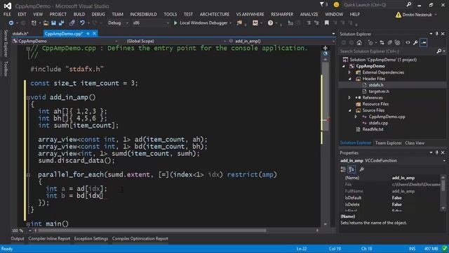 Обзор технологии C++ AMP смотреть онлайн