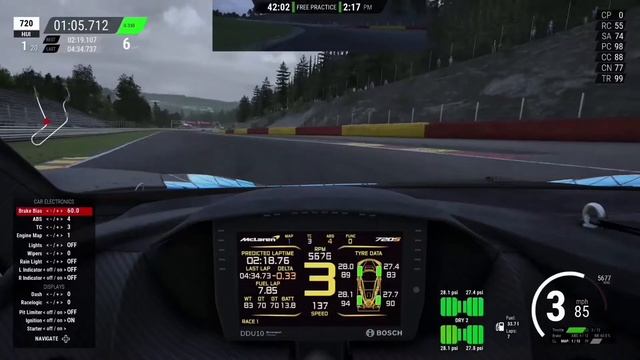 Assetto Corsa Competizione - McLaren 720S - Spa смотреть онлайн