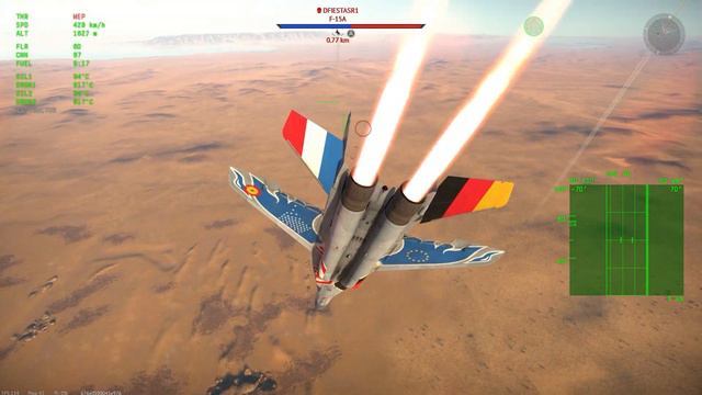Mig29G vs F15 Eagle || RB dogfight 5 rounds || War Thunder 1st Dev смотреть онлайн