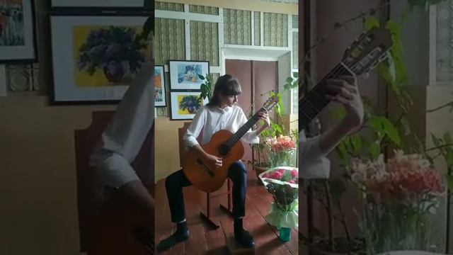 Стукал Вероніка - М.Александрова вариации на тему русской народной песни "Ой, при лужку" смотреть онлайн