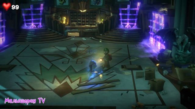 ОТЕЛЬ ПРИЗРАКОВ #2 волшебный ПЫЛЕСОС - фонарь в игре Luigi's Mansion 3 смотреть онлайн