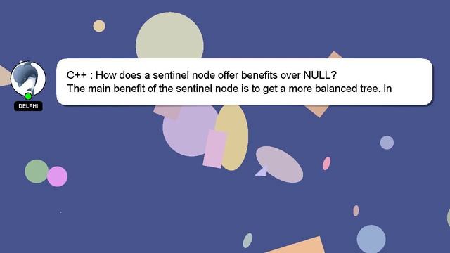 C++ : How does a sentinel node offer benefits over NULL? смотреть онлайн