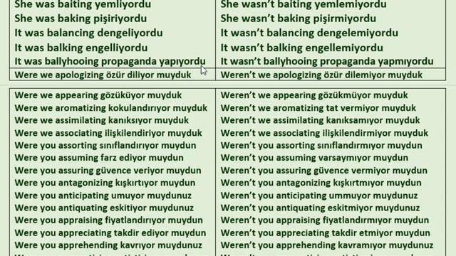 GRAMER DERSİ-6 PAST CONTINUOUS GEÇMİŞTE SÜREN ZAMAN KONU ANLATIMI VE FİİL ÇEKİMİ TÜRKÇE İNGİLİZCE смотреть онлайн