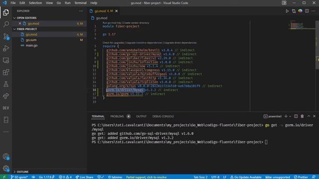 Aula 03 - Golang - Fiber - Banco de Dados MySQL смотреть онлайн