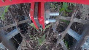 ЦЕЛИНА ЗАРОСЛА! Прополка междурядий картофеля ротационными ежами и мотоблоком.