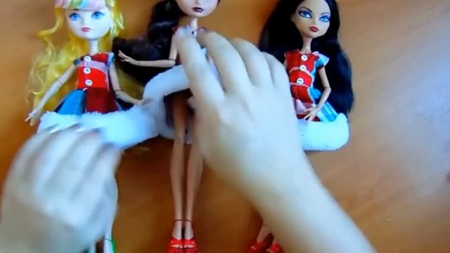 Новогодние платья для ваших кукол! Прошлогодний обзор на платья. смотреть онлайн