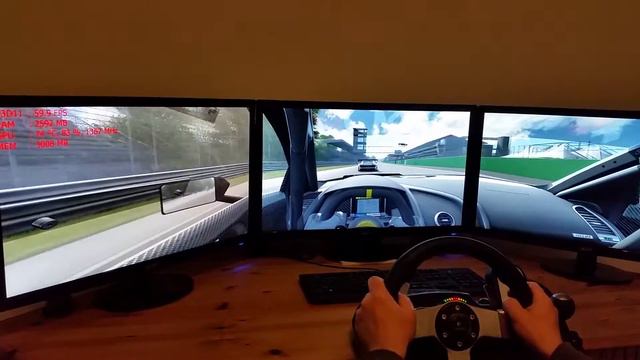 Assetto Corsa | MSI GTX 980Ti | NVIDIA SURROUND |GER| G27 смотреть онлайн