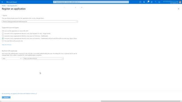 Azure AD Authentication - .NET Framework App calls secure API смотреть онлайн