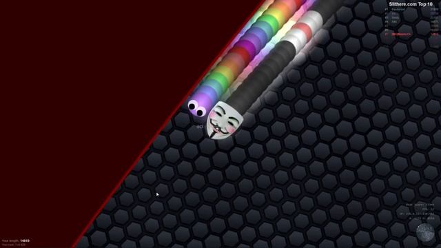 HACKING SLITHER.IO ANONYMOUS SKIN?! - New Slither.io Mods Biggest Snake Gameplay смотреть онлайн