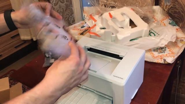 распаковка HP LaserJet Pro M102w | ? смотреть онлайн