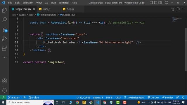 Dubai desert safari application with React JS : #14 - Single Tour Component смотреть онлайн