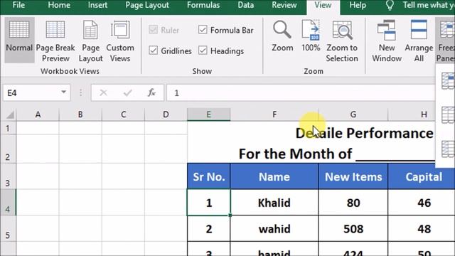 Using Freeze Panes in Excel (Urdu/Hindi) смотреть онлайн