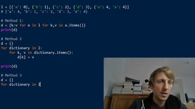 Python: How to Merge Multiple Dictionaries? смотреть онлайн