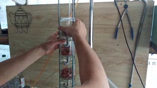 Барботажная колонна из банок своими руками.Крепость после дробной дистиляции. смотреть онлайн