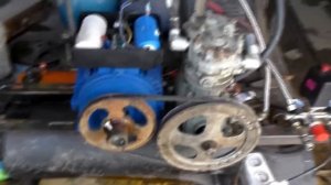 Компрессор ЗИЛ 130 в гараже.  Тестим разные шкивы.  Электрика.  Система смазки .