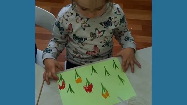 Нетрадиционная техника рисования "Цветочная поляна". Средняя группа. смотреть онлайн