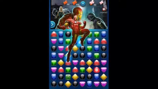 Marvel Puzzle Quest: Dark Reign for iOS Gameplay смотреть онлайн
