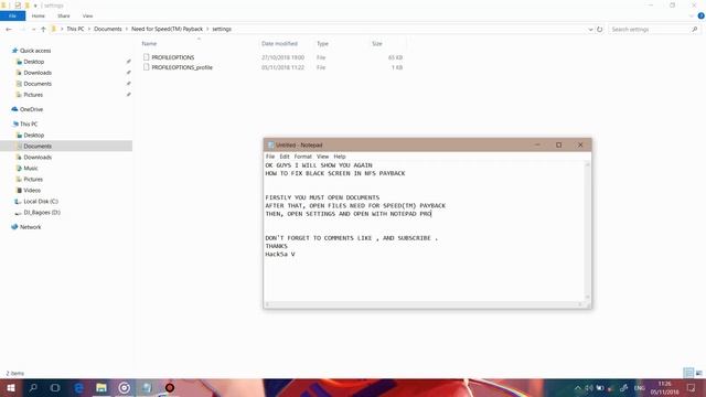 BLACKSCREEN [FIX] - NFS Payback 100% WORK