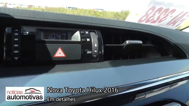 Nova Toyota Hilux 2016 - Detalhes - NoticiasAutomotivas.com.br