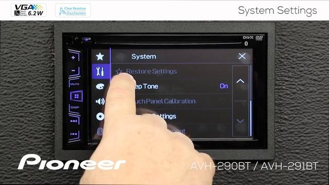 How To - System Settings Menu - on Pioneer AVH-290BT, AVH-291BT, MVH-AV290BT, AVH-190DVD смотреть онлайн