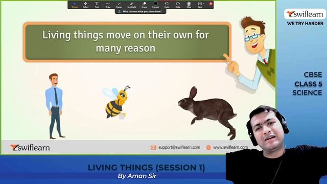 Living Things | CBSE Class 5 | Science Online Class | Session 1 - Swiflearn смотреть онлайн