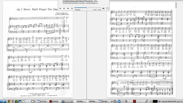 Oh I Never Shall Forget The Day(Ralph Carmichael) - Piano with Flute lead and Violin countermelody смотреть онлайн