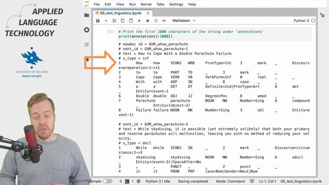 Introduction to the CoNLL-U annotation schema смотреть онлайн