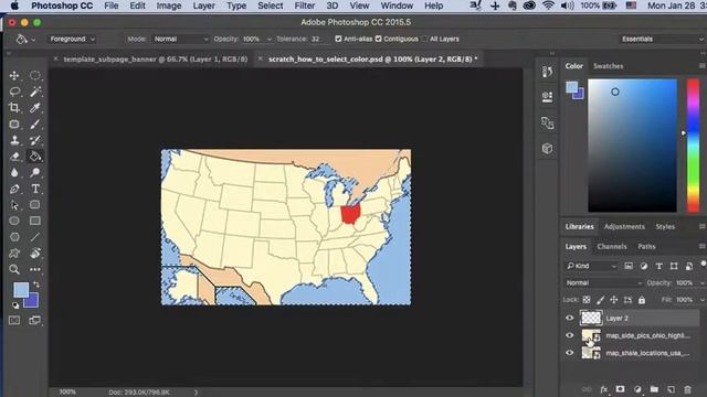 Grab or Capture a Color in Photoshop, How to Select a specific color смотреть онлайн