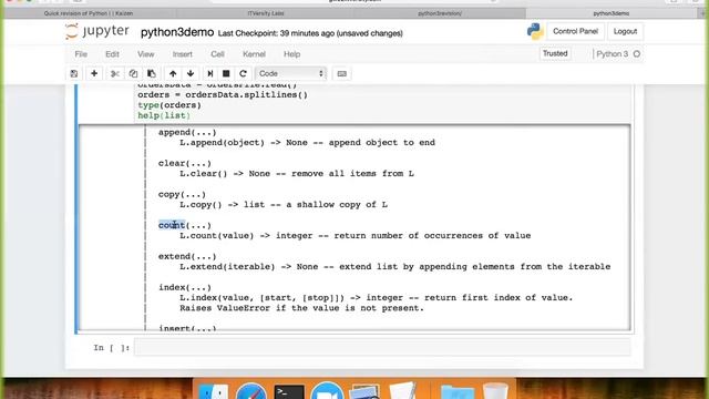 Revision of Python - Collections and Operations смотреть онлайн