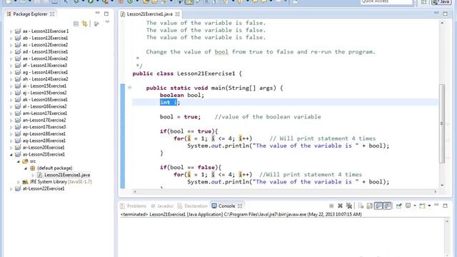 21x - Learn Java Boolean Data Type - Example1 смотреть онлайн