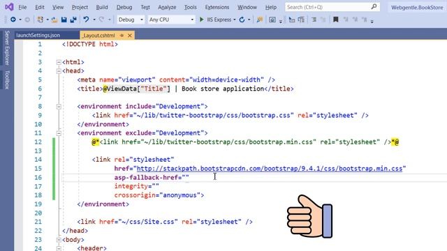 (#40) Link tag helper in asp.net core | What if CDN is not working? | Asp.Net Core tutorial смотреть онлайн
