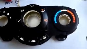 Подсветка  блока отопителя Шеврале Лачети