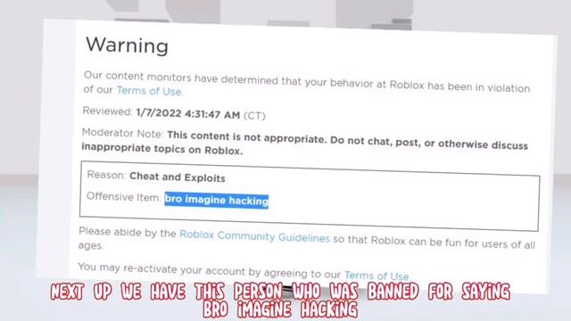 The Most STUPID Roblox BANS смотреть онлайн