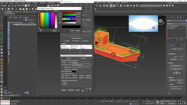 Render to texture in 3ds max - 3ds max tutorial смотреть онлайн