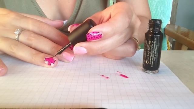 Nail art Tutorial 10 • pink shock cross with animalier design смотреть онлайн