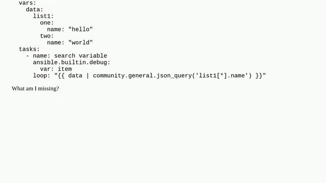 Ansible: "You need to install 'jmespath' prior to running json_query filter", but it is installed смотреть онлайн