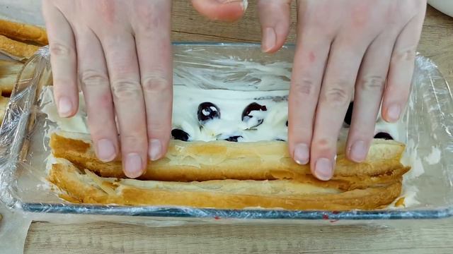 Wunderbarer Nachtisch, Sie schaffen es in wenigen Minuten! Blätterteigkuchen mit Kirschen #092 смотреть онлайн