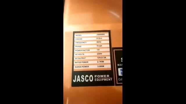 Jasco 3.5 KVA generator sale out смотреть онлайн