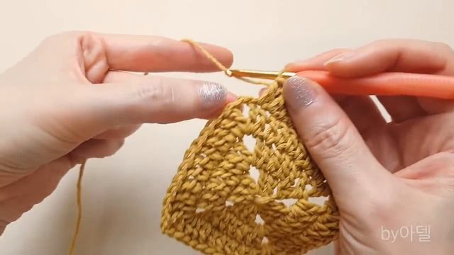 코바늘 망태기 가방_1편 (그래니 스퀘어백) Crochet Bag _by아델