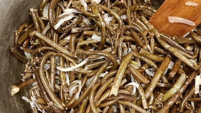 Жареный папоротник. Как приготовить жареный папоротник с мясом. смотреть онлайн