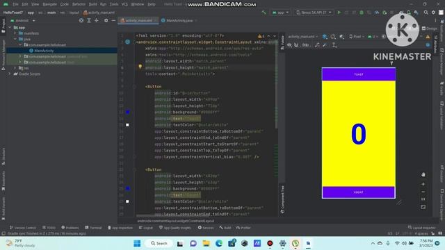 How to make hello toast with android studio!! смотреть онлайн
