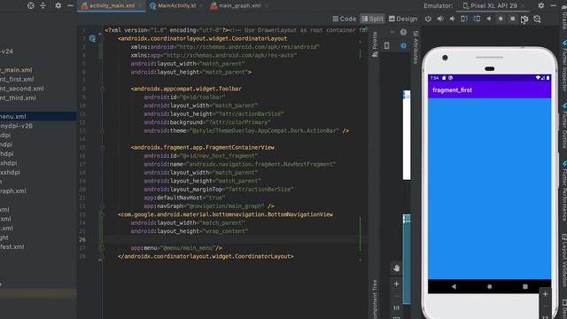 Add Bottom Navigation with Navigation component || Kotlin Android Development tutorial смотреть онлайн