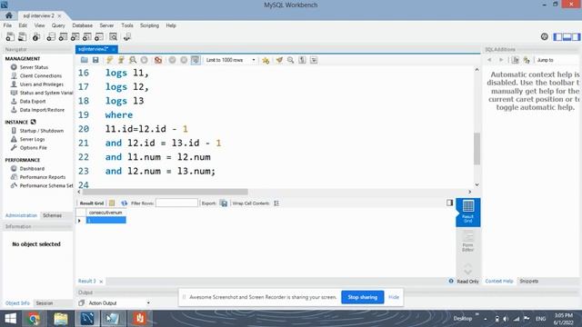 SQL Interview Question | Find All numbers Appearing Atleast 3 Times | Amazon Company смотреть онлайн