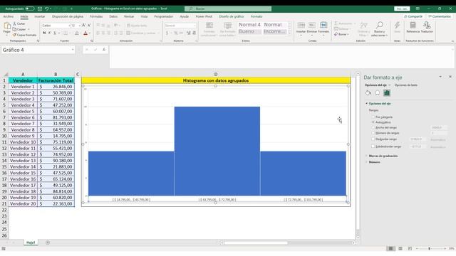 HISTOGRAMA en Excel con datos AGRUPADOS | Gráficos en Excel #10 смотреть онлайн