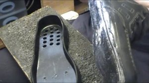 замена подошвы  ECCO ремонт обуви Как прошить подошву 2 часть