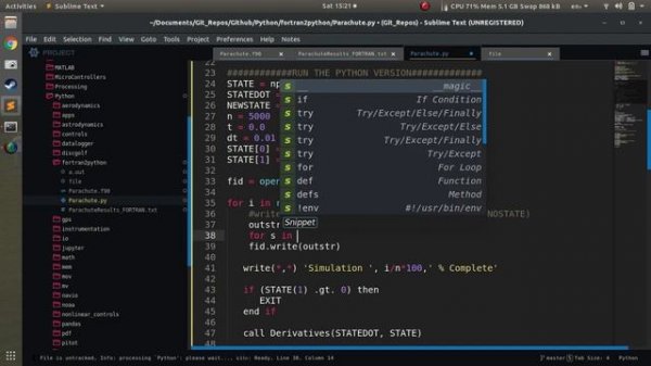 Converting Fortran 90 Code to Python3
